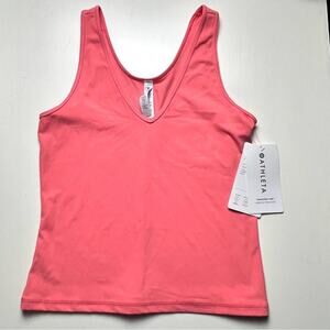 Athleta Pink Fitted Athletic Sporty Workout Tank Top Sz M NWT